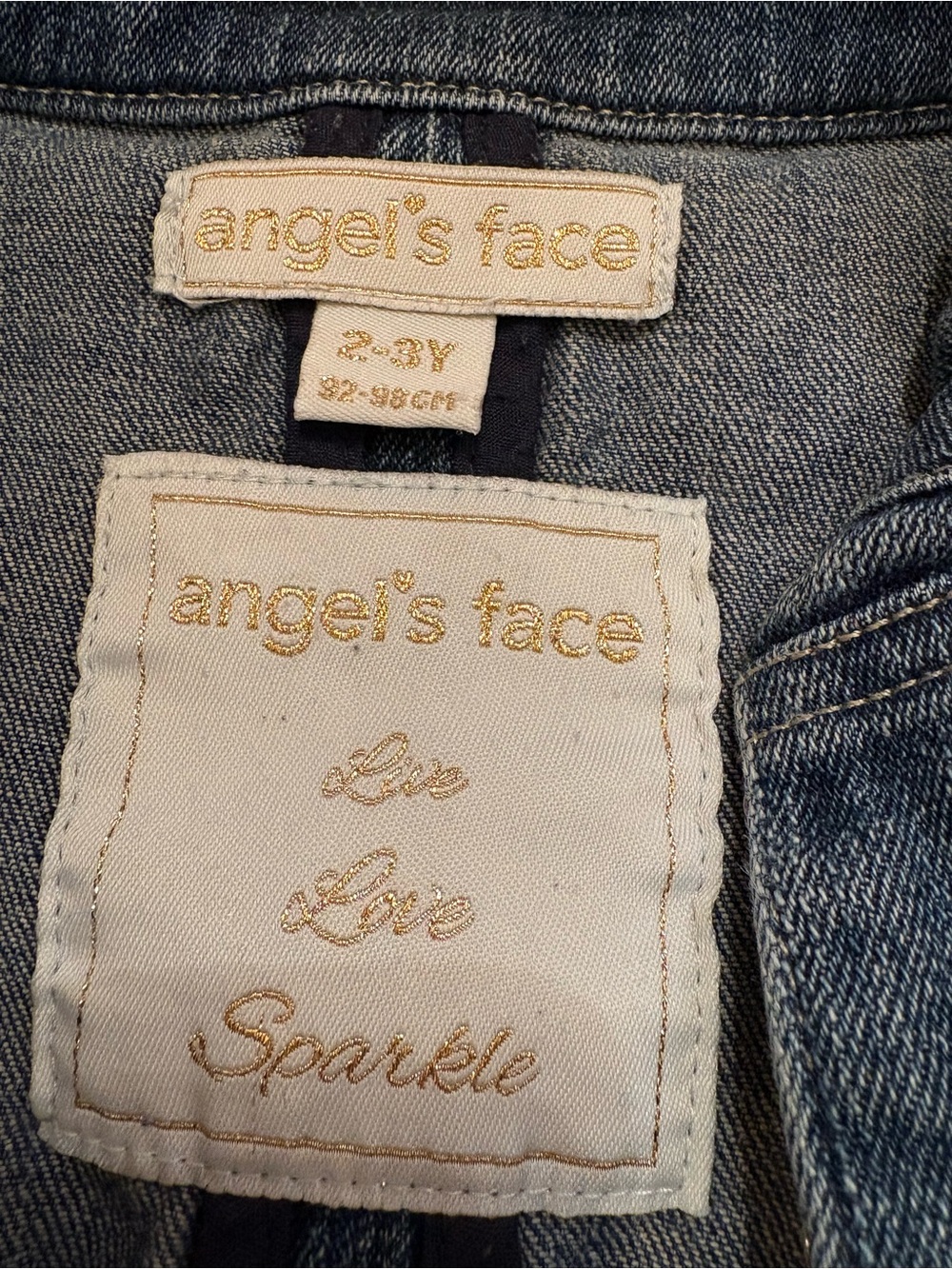 Angel's Face Little Girls Military Band Denim Jacket 2-3Yrs - Picture 6 of 10